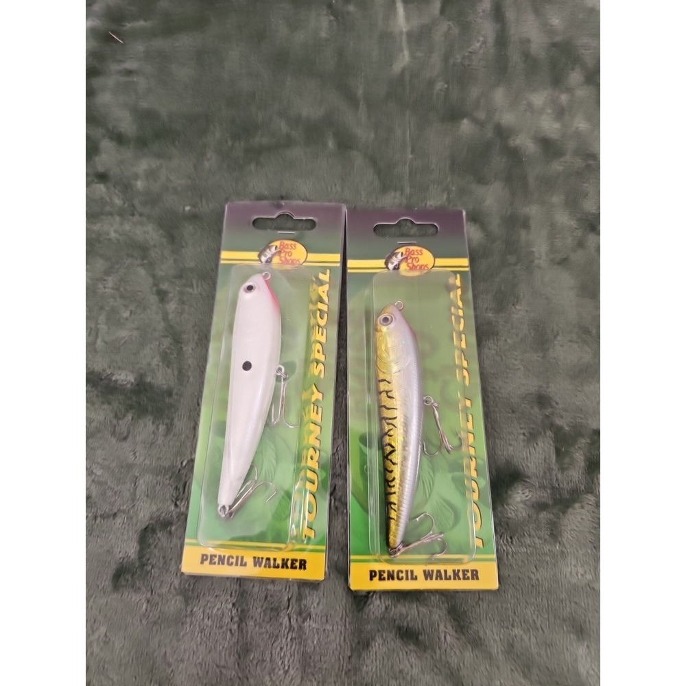Bass Pro Shops Tourney Special Pencil Walker 4 Floating Lures‎ Lot of 2 (1/2 Oz)